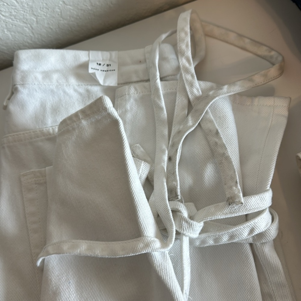 NWT Good American Good Boy Ankle Wrap Jeans - Picture 11 of 12